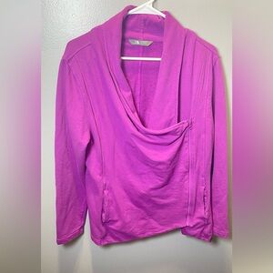 The North Face Women's Purple Sharlet Moto Jacket Long Sleeve Zip Up‎ Size XL